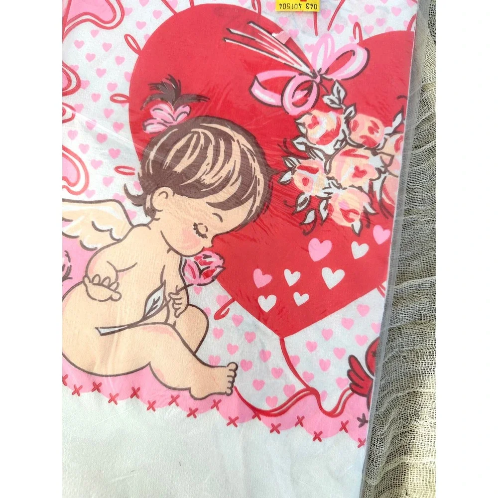 Vintage CA Reed valentines cupid‎ babies 52x96